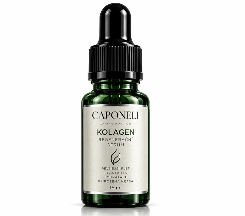 Caponeli kolagen, zelená lahvička s kapátkem, 15 ml