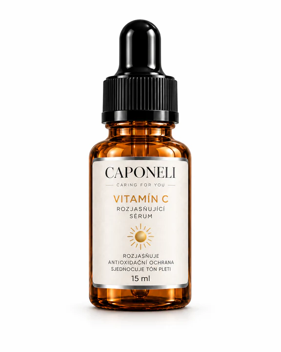 Caponeli sérum s vitaminem C, jantarová lahvička s kapátkem, 15 ml